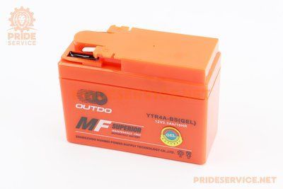 Акумулятор 12V2,3Ah YTR4A-BS GEL (L115*W49*H85mm) "таблетка-Honda" відмінна якість P-301789 фото