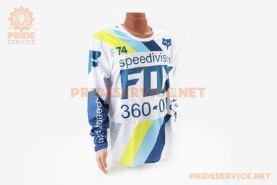 Футболка (Джерсі) чоловіча XL-(Polyester 100%), довгі рукави, біло-синя, НЕ оригінал P-408202 фото