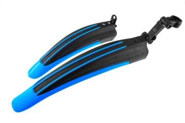Крила велосипедні (MTB) (тюнінг) (сині вставки, пластик) YKX D-4406 фото