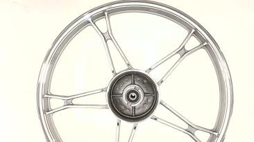 Диск колеса 1,2*17 (перед, барабан) (легкосплавний) Delta (чорний) EVO D-2118 фото