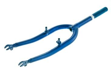Вилка велосипедна жорстка (з кріпленням V-brake, 22) (синя) DS mod A D-2177 фото