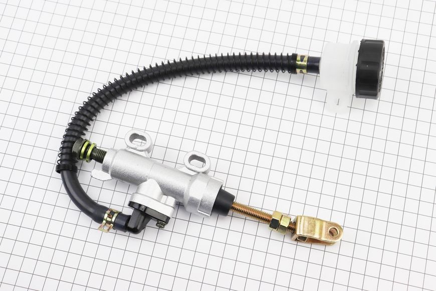 ТОРМОЗНОЙ цилиндр главный задний МОТОциклы / ATV (крепление: min=33мм; max=56мм) тип 1, серебристый 351312 фото