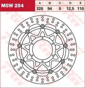 Тормозной диск TRW MSW254 немецкое качество VL-96485 фото