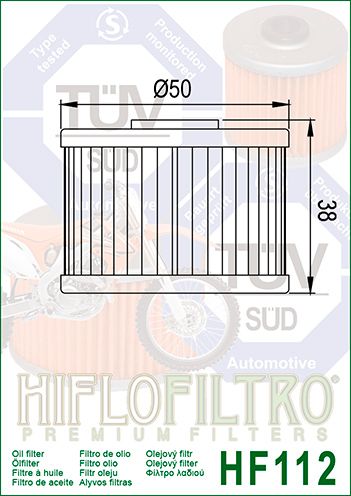 Фильтр масляный HIFLO HF112 VL-96503 фото