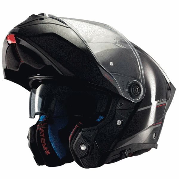Мотошлем MT ATOM 2 SV Solid A1 Gloss Black S испанское качество mt-000006577_2 фото