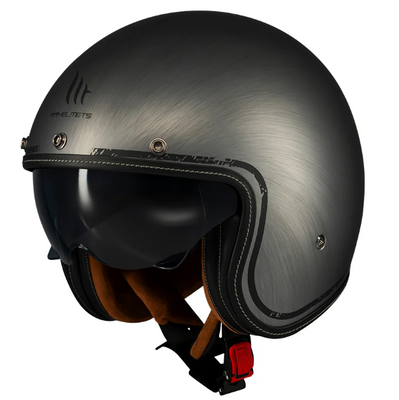 Мотошолом MT Le Mans 2 SV S SCRATCHED CHROME A2 MATT L іспанська якість mt-1339C360236 фото