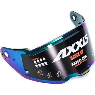 Візор AXXIS Hawk MT V-31 Irridium Blue іспанська якість mt-4101230604 фото