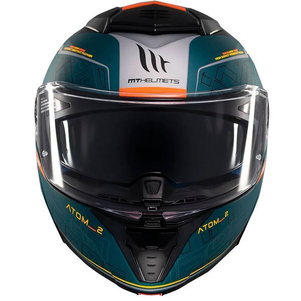 Мотошолом MT ATOM 2 SV DESTINY C6 Matt Green XL іспанська якість mt-1335C232637 фото
