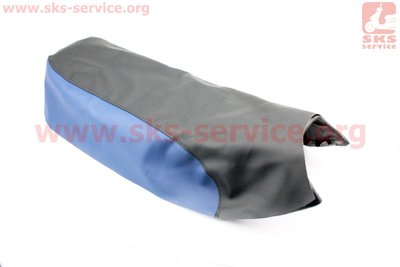 Чехол сиденья (эластичный, прочный материал) черный/синий 321479 фото
