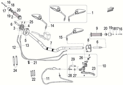 Кронштейн-хомут ручки газу -- GEON (Benelli) TNT600S Benelli TNT600S UT-00041314 фото