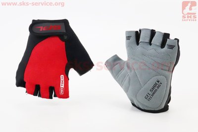 Рукавички без пальців XS-чорно-червоні, з гелевими вставками під долоню SBG-1457 408189 фото