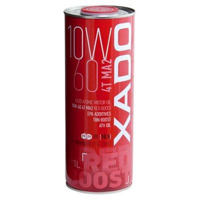 Синтетична олива XADO Atomic Oil 10W-60 4T MA2 RED BOOST XA 26128 фото