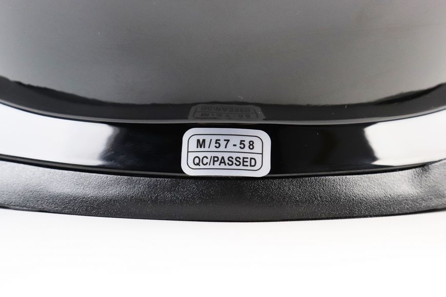 Шолом інтеграл, закритий BLD-M62 М (57-58см), ЧОРНИЙ глянець відмінна якість 360234 фото