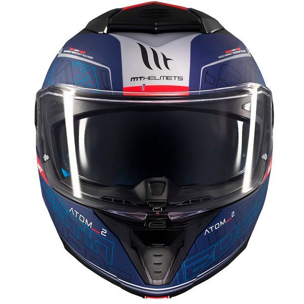 Мотошолом MT ATOM 2 SV DESTINY C7 Matt Blue S іспанська якість mt-1335C232724 фото