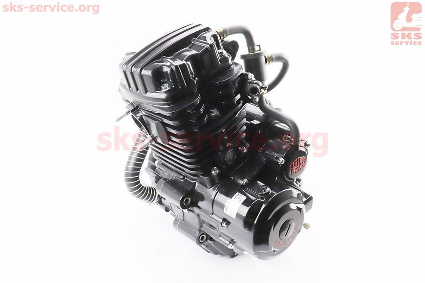 Мотоциклетний двигун у зборі CGT-300cc (водяне охолодження, вторинний вал довгий - під реверс) 307145 фото