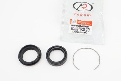 Loncin LX250GS-2A Сальник передніх амортизаторів 35x47x10 + сальник-пильник 35x47,3x14 + скоба, к-кт 998518 фото