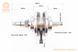 Колінвал в зборі CG-150cc відмінна якість P-326453 фото 2