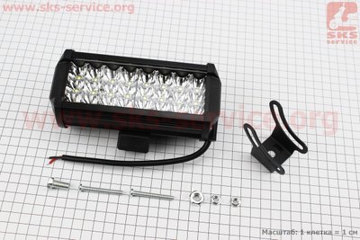 Фара додаткова світлодіодна вологозахисна - 24 LED з кріпленням, прямокутна 76*166мм 324616 фото
