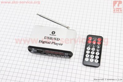 АУДІО-блок з антеною (Bluetooth, МРЗ-USB / SD, FM-радіо, пультДУ), тип 2 354486 фото