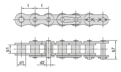 Ланцюг редуктора - 156F TA-1356 фото