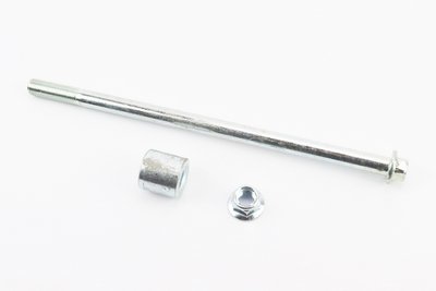 Ось переднего колеса d12mm; L243mm + втулка, гайка 317558 фото