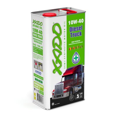 Напівсинтетична олива XADO Atomic Oil 10W-40 Diesel Truck XA 20310 фото