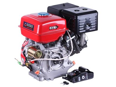 Двигун 190FE - бензин (під шліци діаметр 25 мм) (15 к.с.) з електростартером DV-75-190F фото