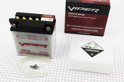 Акумулятор 12V9Ah 12N9-BS(MF) кислотний (L135*W75*H137mm) відмінна якість 348029 фото