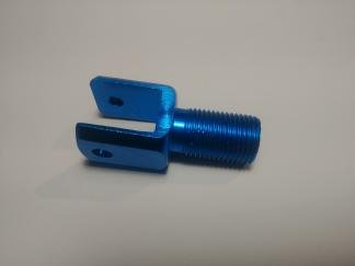 Перехідник амортизатора (під вилку, метал) (сині) DVK Z-87994 фото
