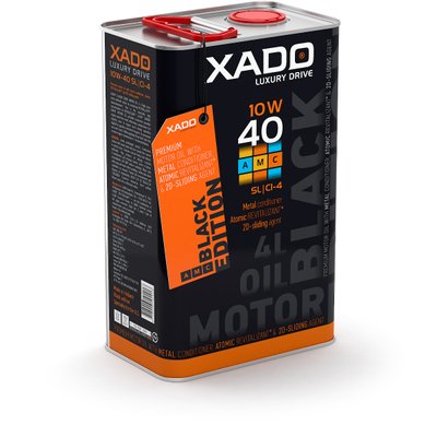 Напівсинтетична олива XADO LX AMC Black Edition 10W-40 SL/CI-4 ХА 22275 фото