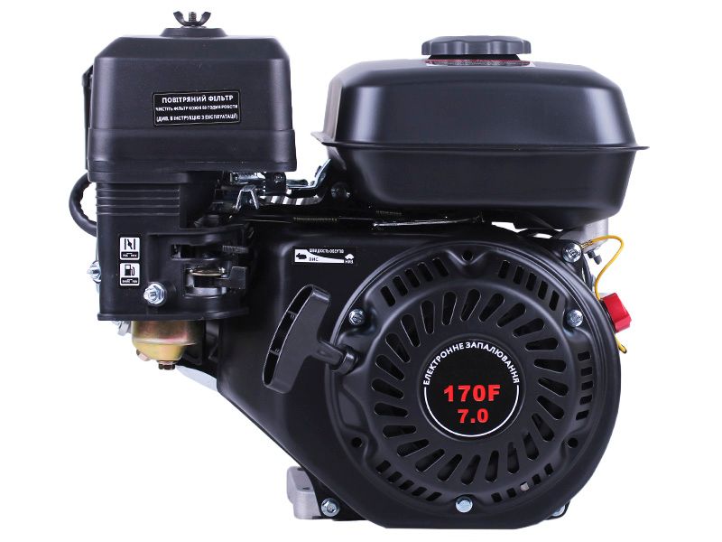 Двигун 170F - бензин (під шліци діаметр 20 мм) (7 к.с.) TТ DV-63-170F фото