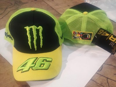 Бейсболка 46 VALENTINO ROSSI AND MONSTER ENERGY (жовто-чорна, сітка) B-639 фото