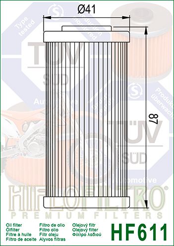 Масляний фільтр HIFLO HF611 VL-187508 фото