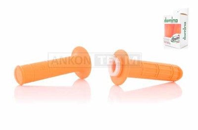 Грипси (ручки керма) універсальні "DOMINO" (силікон, помаранчеві) A-022168 фото