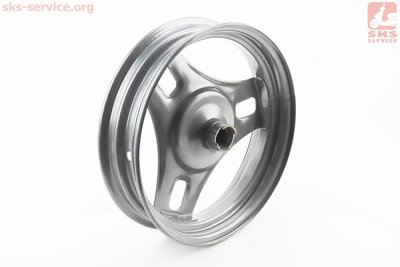 УЦЕНКА Диск колесный передний Suzuki AD50 диск. тормоз (стальной) (погнут обод, см. фото) 352866 фото