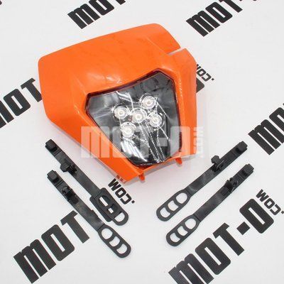 Обтекатель в комплекте с LED фарой, оранжевый "OTOM" Kovi 250 PRO (NC250) tm-Ю0011078 фото