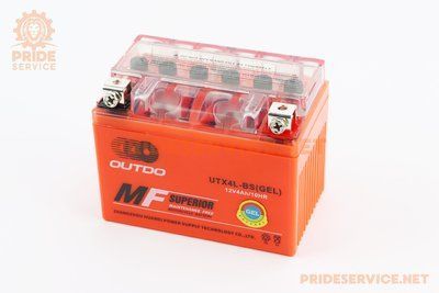 Акумулятор 12V4Ah UTX4L-BS GEL (L113*W70*H85mm), від 10шт -5% відмінна якість P-301334 фото