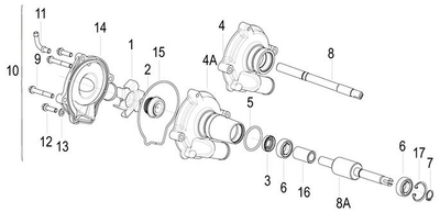Вал помпи охолодження - GEON (Benelli) TNT600S Benelli TNT600S UT-00040144 фото