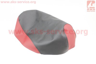 Чехол сидения Honda DIO AF34 (эластичный, прочный материал) черный/красный 336878 фото