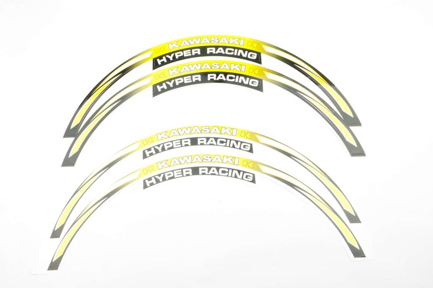 Наклейка на колесо 17/18 KAWASAKI (жовта) (#6058A) 6.54 фото