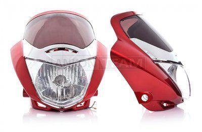 Обтічник з фарою HONDA CBF125 червоний A-016829 фото