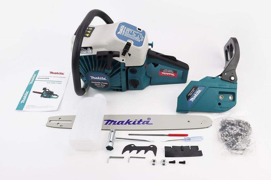 Бензопила Makita EA 5200 P45S 52cc (3,6кВт, шина 18", цепь 325-1,5-72зв. круг. зуб), с подкачкой, плавный пуск 201854 фото