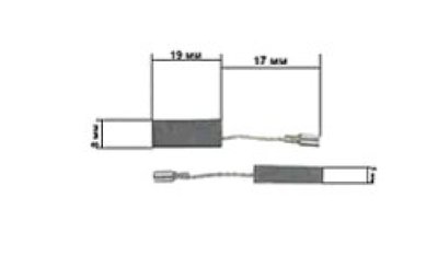 Щетки для электроинструмента 5*8*19 клема KOSA S-444665 фото