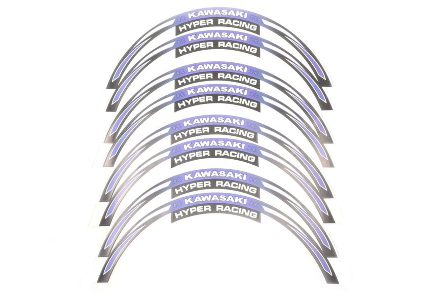 Наклейка на колесо 17/18 KAWASAKI (фіолетова) (#6058A) 5.37 фото