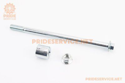 Вісь заднього колеса d12mm; L210mm + втулка, гайка відмінна якість P-357244 фото