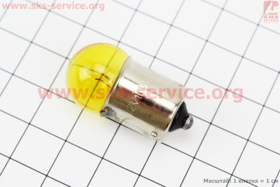 Лампа повороту (жовта із цоколем) 12V/10W G18 301063 фото