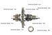 Диференціал у зборі Z-47, Z-15x16, Z-11, Z-18 JR-Q12E (120-1), із блокуванням (можливий наліт) відмінна якість 997231 фото 4