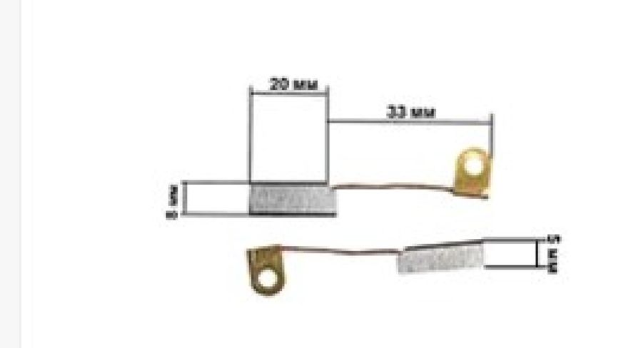 Щітки для електроінструменту 5*8*20 G6 KOSA S-444666 фото