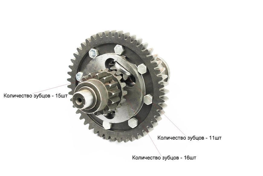 Диференціал у зборі Z-47, Z-15x16, Z-11, Z-18 JR-Q12E (120-1), із блокуванням (можливий наліт) відмінна якість 997231 фото