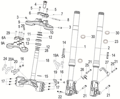 Підшипник рульової сошки -- Benelli TNT 600S Benelli TNT600S запчастини мото UT-00041329 фото